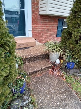 Before- Handrail in Millersville, MD- Ace Handyman Services Laurel