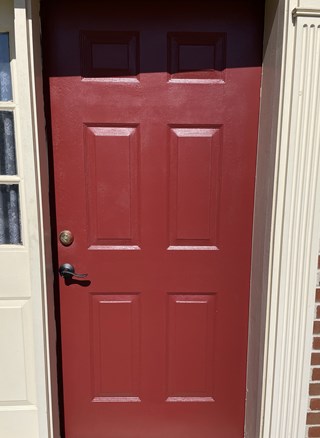 After- painted door in Laurel, MD- Ace Handyman Services Laure