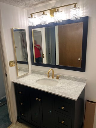 After- New vanity installation in Silver Spring, MD- Ace Handyman Services Laurel