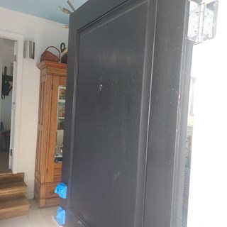Before- Repaint front door in Severna Park, MD- Ace Handyman Services Laurel