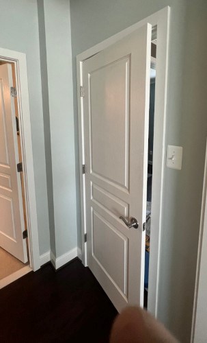 Before- Replaced closet door in Odenton, MD- Ace Handyman Services Laurel