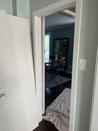 Before- Replaced closet door in Odenton, MD- Ace Handyman Services Laurel