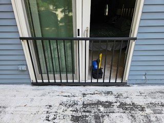 After- Installing safety bar for sliding glass door in Severna Park, MD- Ace Handyman Services Laurel