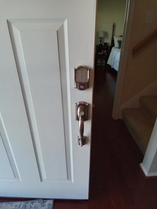 After- Replace door handle and deadbolt lock in Millersville, MD- Ace Handyman Services Laurel