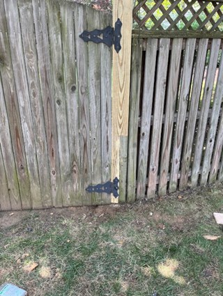 After- Fence post repair in Severna Park, MD- Ace Handyman Services Laurel