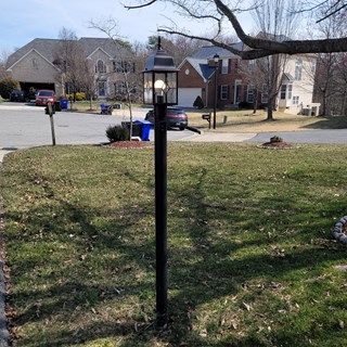After- Replaced Lamp Post, Laurel MD- Ace Handyman Services Laurel