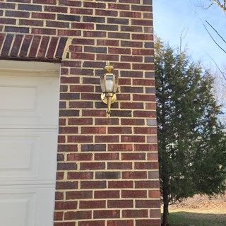 Before- Outdoor Wall Light Replacement in Laurel, MD- Ace Handyman Services Laurel