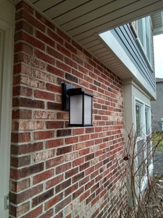 After- Exterior light fixture replacement in Laurel, MD- Ace Handyman Services Laurel