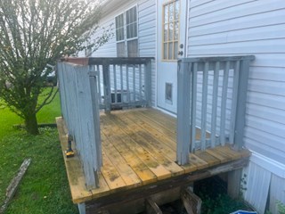 Before- Porch railing replacement in Jessup, MD- Ace Handyman Services Laurel