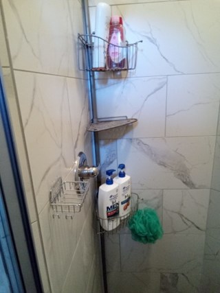 After- Install shower rod in shower in Burtonsville, MD- Ace Handyman Services Laurel