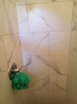 Before- Install shower rod in shower in Burtonsville, MD- Ace Handyman Services Laurel