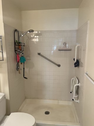 Before- Installation for Glass Shower Door in Silver Spring, MD- Ace Handyman Services Laurel