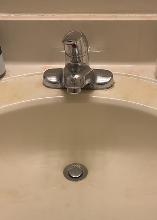 Before- Bathroom sink faucet install in Odenton, MD- Ace Handyman Services Laurel