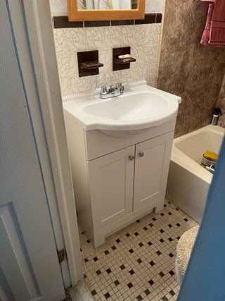 After- Vanity installation in Brooklyn, MD- Ace Handyman Services Laurel