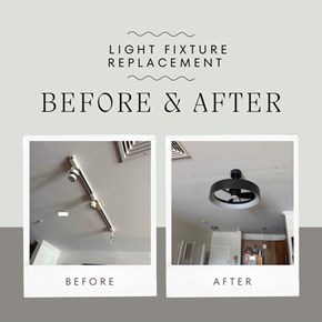 Ceiling Light and Fan