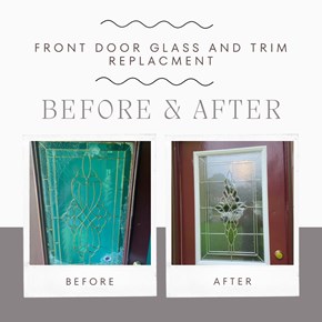 Front Door Decorative Glass Caming Replacement