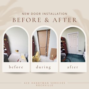 Interior Door Installation and Drywall Repair