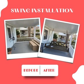 Porch Swing Installation