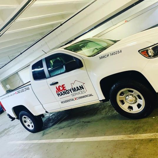 Ace Handyman Services Truck at Rockville Town Center 