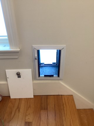 Ace Handyman Services Cape Cod Cat Door After Installation