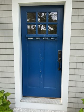 Ace Handyman Services Cape Cod Door Painting before