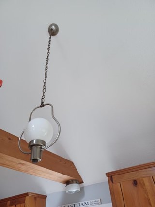 Ace Handyman Services Hanging Light Replacement Before
