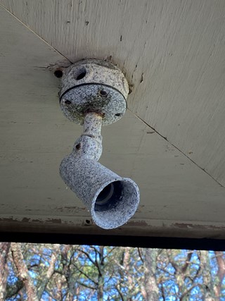 Ace Handyman Services Outdoor Light Replacement Before