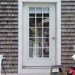 Ace Handyman Services Storm Door Replacement Before
