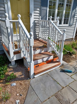 Ace Handyman Services Stairs Rebuild Before