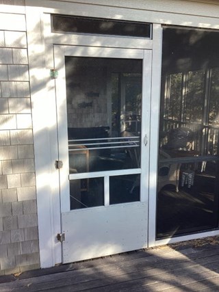 Ace Handyman Services Before Screen Door Replacement Before