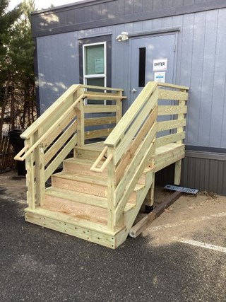 Ace Handyman Services Cape Cod Wellfleet Food Pantry ADA-Compliant Stairs Replacement After