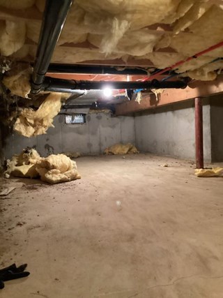 Ace Handyman Services Cape Cod Basement Cleaning Before
