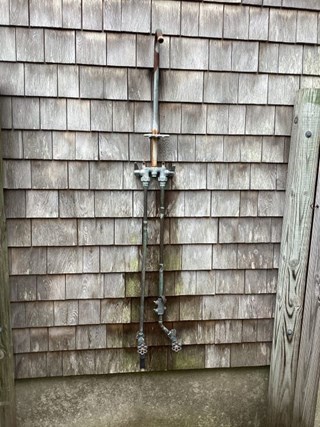 Outdoor Shower Before