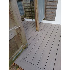 Ace Handyman Services Finished deck and shower