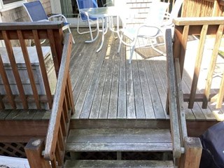 Deck Power Washing Before