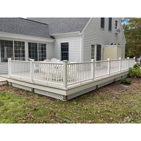 Ace Handyman Services installed a lattice skirt on a deck