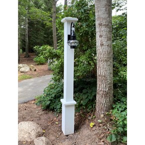 Ace Handyman Services light on pole installation