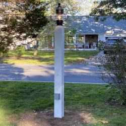 Ace Handyman Services Light Post with outlet replacement