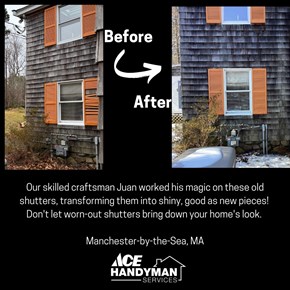 Shutter Repair, Manchester -by-the-Sea MA