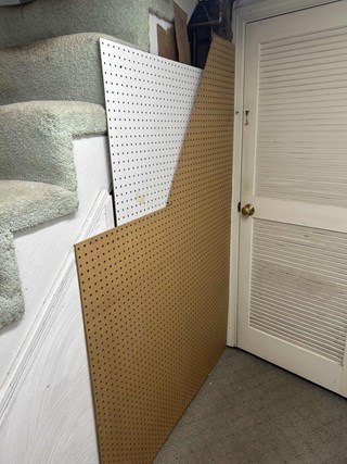 Our customer in Waltham had an awkward space under the stairs that needed to be closed up to keep the kitten out.