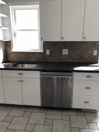 Tile backsplash before - Malden, MA 02148