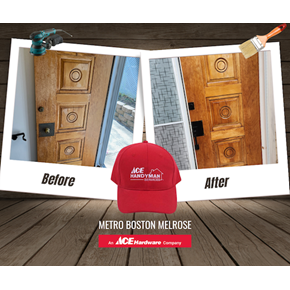exterior entry door refinish - Revere, MA 02151