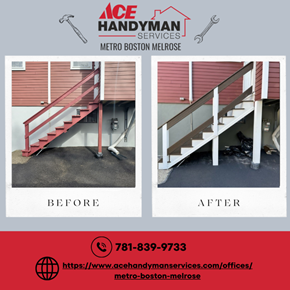 Rear stair rebuild - Malden, MA