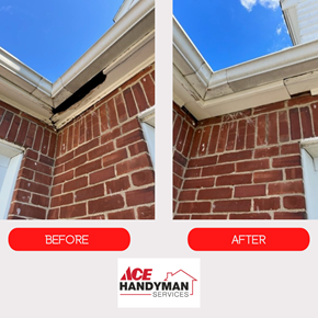 Ace Handyman Services soffit repair project - Revere, MA 02151