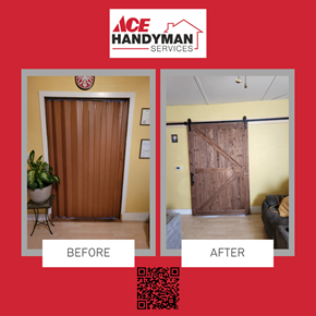 Ace Handyman Services barn door install - Saugus, MA 01906