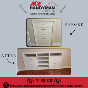 custom built-in chest of drawers - Melrose, MA 02176