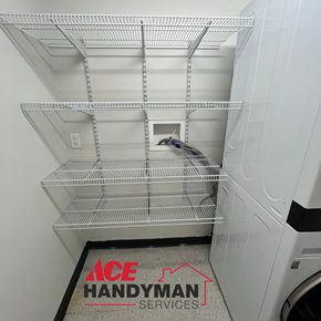 wire shelving install - Melrose, MA 02176