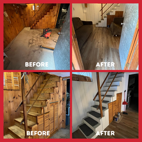 luxury vinyl flooring install - Malden, MA 02148