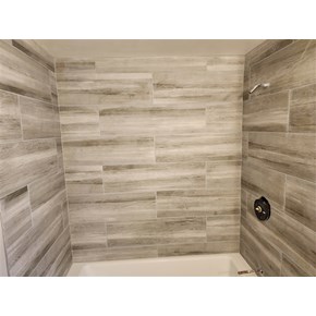 bathroom remodel shower tile refresh