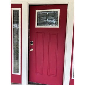 refresh, paint door, red door, Bloomfield Township Ace Handyman Services Bloomfield